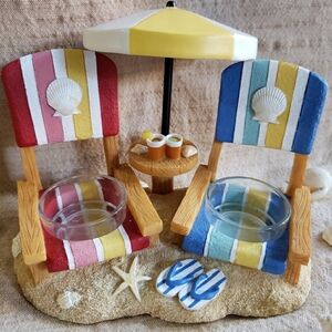 Beach Chairs  Double Tealight holder